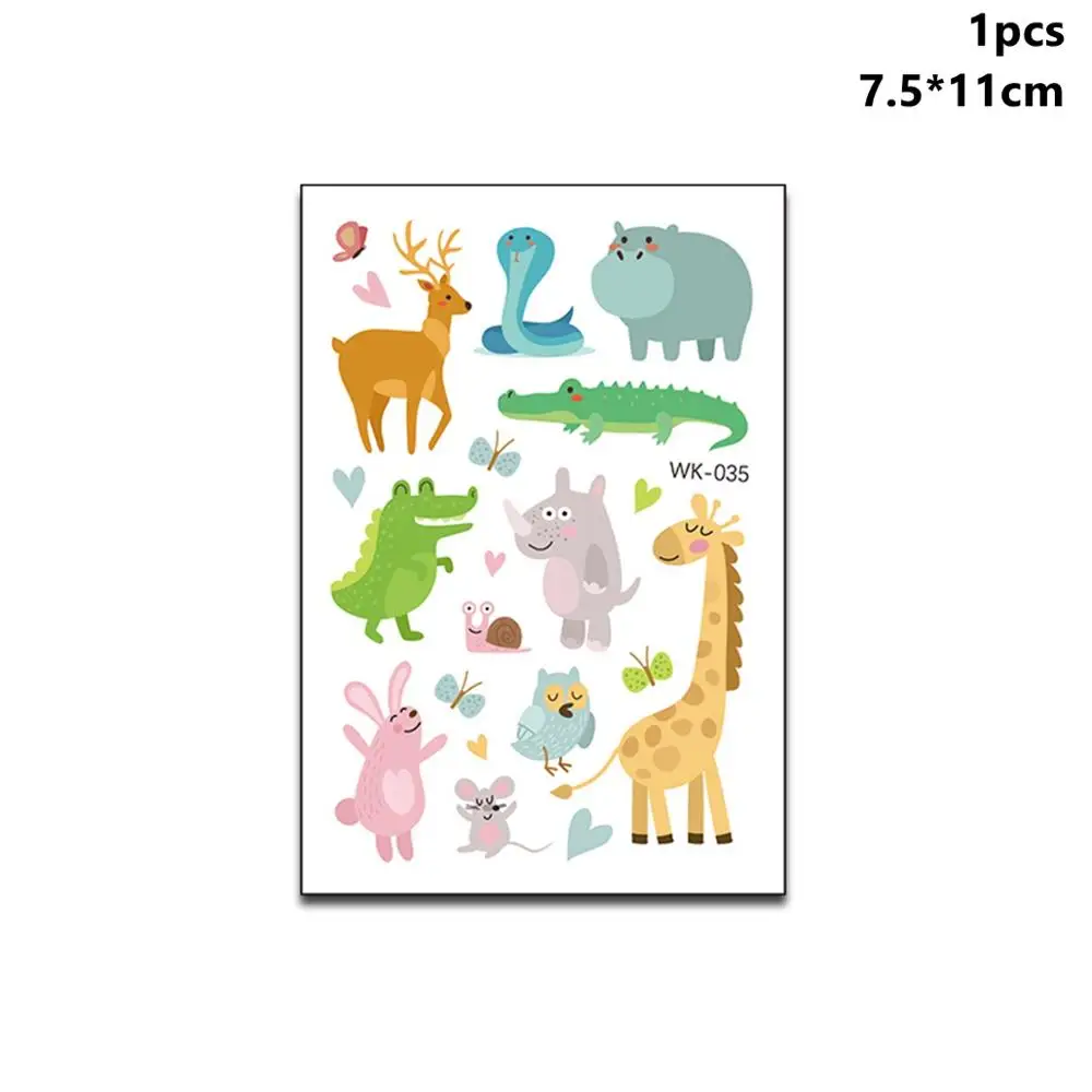 CHZLL 1 шт. мультфильм тигр наклейки с Фламинго татуировки джунгли вечерние украшения джунгли животные для детских комнат Принадлежности Декор для дома - Цвет: Summer Stickers 2