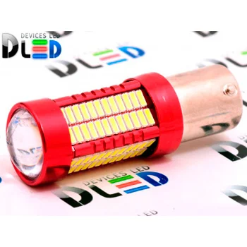 

1pcs LED Car Lamp 1157 - PY21W - S25 - BA15s - 106SMD 4014+ lens