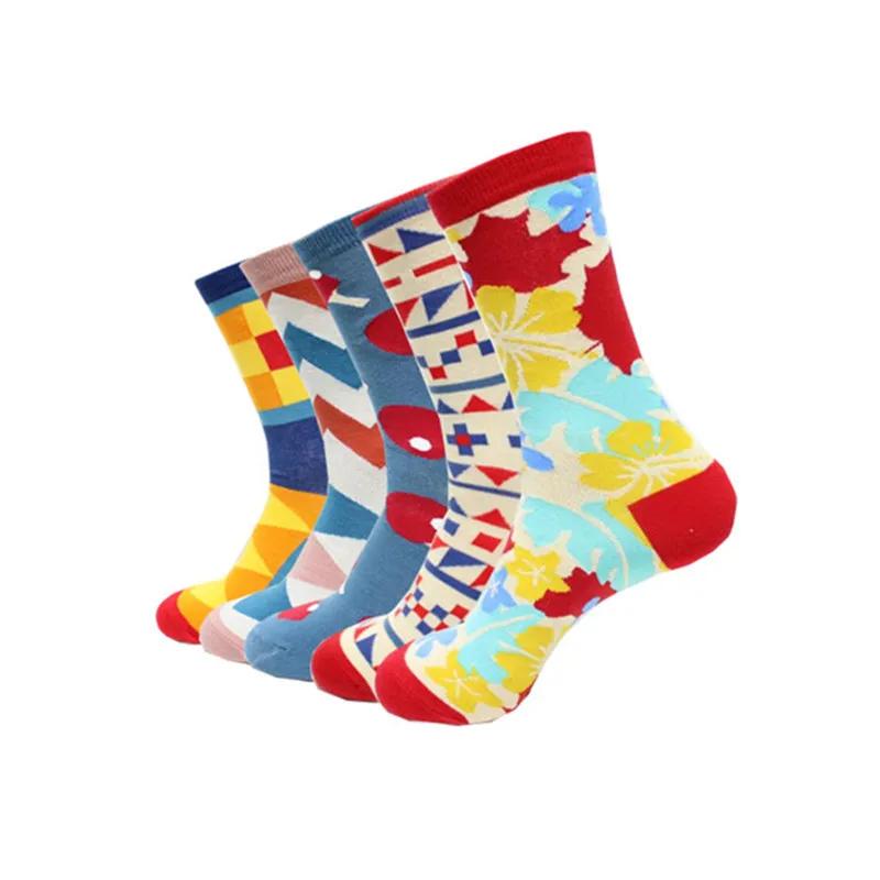 Горячая распродажа! Носки мужские хлопковые осень-зима Модные Цветные смешные мужские носки и мужские длинные носки harajuku 3D забавные носки с животными