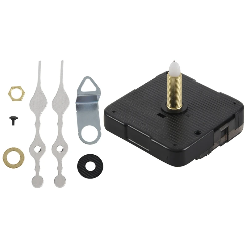 HOT Long Spindle Clock Mechanism Movement, 3/ 5 Inch Maximum Dial Thickness, 1-1/ 10 Inch Total Shaft Length