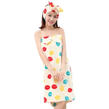 

Bathrobe Women's Summer Thin Flannel Fabric Pure Color Casual Comfortable Sleeveless Sexy Large Size Medium Length Absorbent