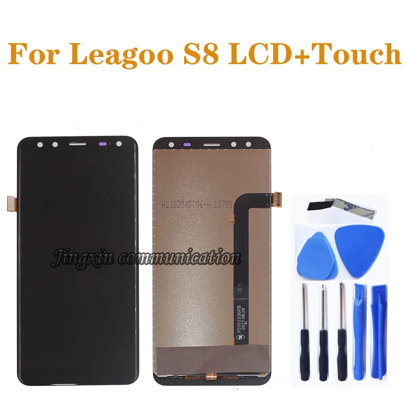 

high quality LCD display for LEAGOO S8 LCD touch screen digitizer Assembly for leagoo s 8 display Repair parts