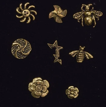 

50Pcs/lot Dream Catcher Retro Metal 3D Nails Studs For Manciure Retro Nails Design 3D Rhinestones Nail Art Decorations Studs