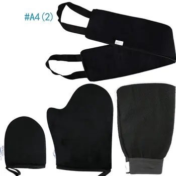 

Flocking Dermabrasion Rubbing Towel Tanning Oiled Color Flocking Gloves Pull Back Personal Body Care Set