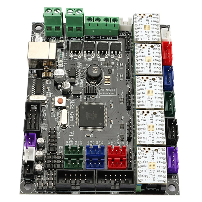 MKS Gen L V1.0 плата управления печатной платы Reprap Ramps 1,4 поддержка TMC2208 V1.2x5 ток драйвера 1.4A с тестером для деталей 3d принтера
