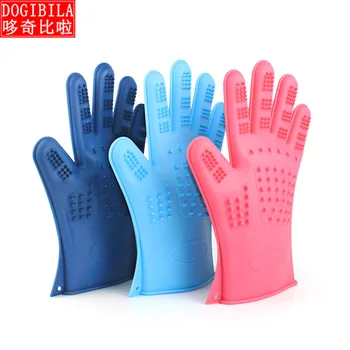 

Pet gloves Cat and dog Roll hair massage waterproof Take a shower silicone glove Cleaning products
