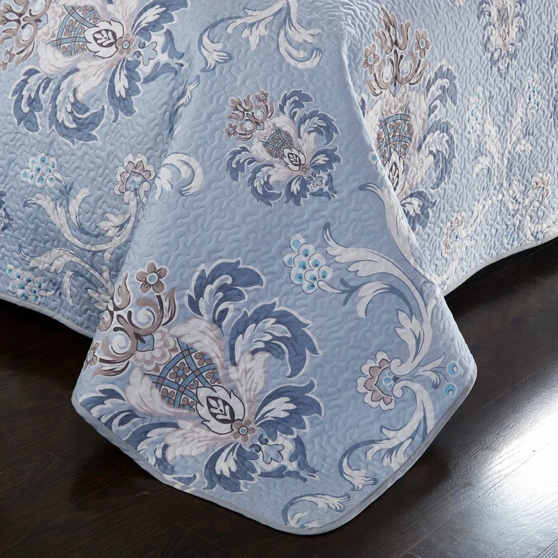 2020 Европейский покрывало для кровати стеганое с принтом хлопок сшитое