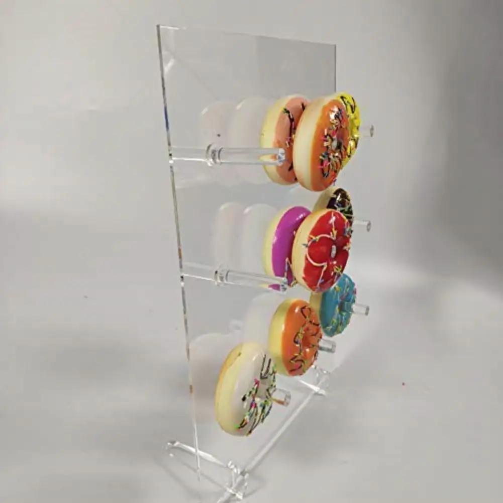  Acrylic Donut Wall Holds Stand Reusable Table Donut Rack Display for Wedding Decoration Birthday Pa