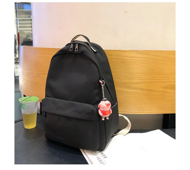 Женский рюкзак Mochila, сумки через плечо для подростков, для путешествий, для конфет, цвета для маленьких девочек, студенток - Цвет: Черный