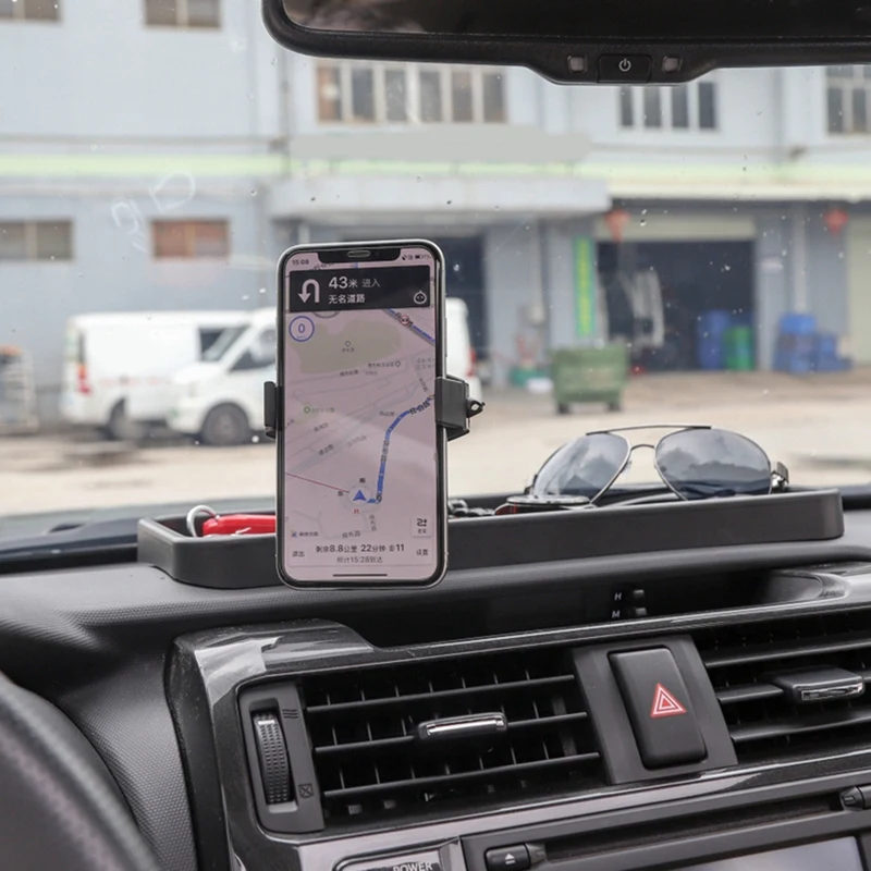 Автомобиль Dashborad Регулируемый gps подставка-держатель для мобильного телефона кронштейн с ящик для хранения для Toyota 4runner 2010- автомобильные аксессуары
