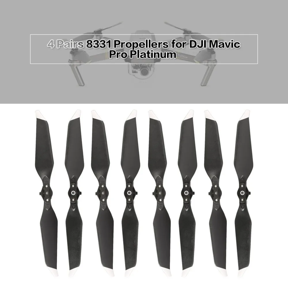4 пары CW CCW пропеллеры 8331 Сменные лопасти пропеллеры для DJI Mavic Pro Platinum RC Дрон малошумный быстросъемный