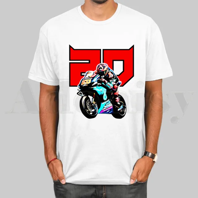 FABIO QUARTARARO LOGO French Movistar T Shirts Fashion Men and Women T-shirt Short Sleeve Unisex Tshirt Streetwear E