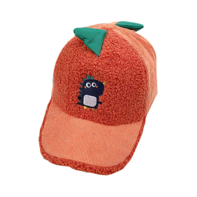 Boys Girls Children Ball Caps Hats Adjustable Sun Protection Cartoon Dinosaur Embroidery Pattern Casual Visors