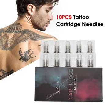 

10PCS Tattoo Cartridge Needles Disposable Semi-Permanent Makeup Eyebrow Tattoo Pen Machine Supply 3RL/5RL/7RL/9RL