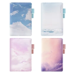 Carnet de notes A6, 128 feuilles de nuage de ciel bleu exquis, manuel, cadeaux d'affaires pour filles 