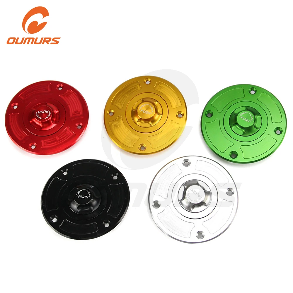 

OUMURS Motorcycle CNC Keyless Tank Fuel Gas Caps For SUZUKI GSF1200 600F GSXR600 750 1000 SV650 TL1000S R KATANA 600 750 GSF1200