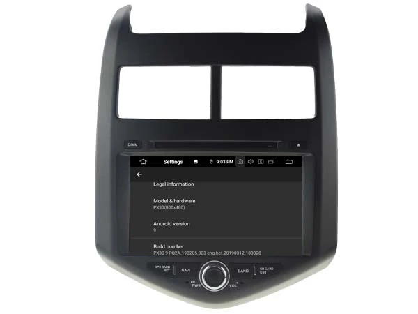 Perfect PX5 4g+64g Android 9.0 CAR DVD Player For  CHEVROLET AVEO/SONIC 2011-2014 car multimedia AUTO support DVR WIFI DAB OBD 27