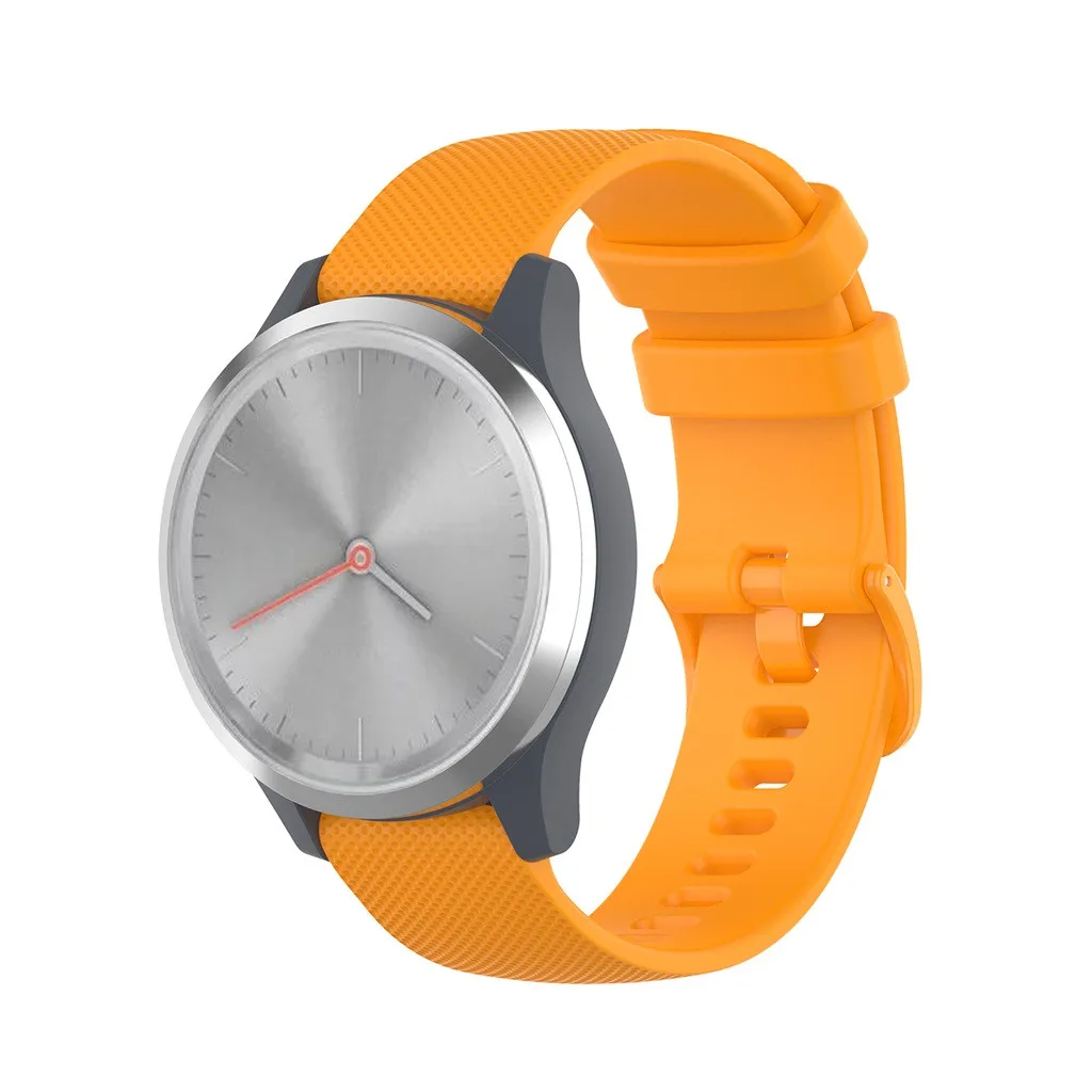 18 мм мягкий силиконовый сменный ремешок для часов Ремешок для Garmin Vivomove 3S Аксессуары для умных часов браслет vivo3s#1204