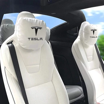 

New Car Seat Headrest Breathable Neck Pillow Head Support Neck Pillow Compatible For Tesla Model S Model X Model 3