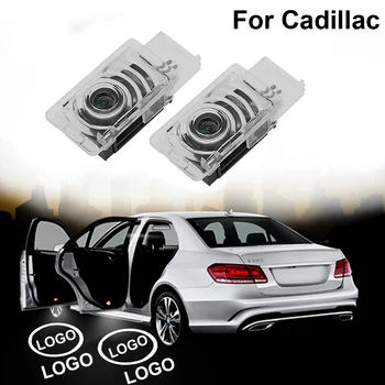 

2 pcs Car Door Courtesy Welcome Logo Light For Cadillac SRX XTS ATS CT6 Projector Laser Lamp LED Ghost Shadow Lights