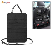 Тактическая система Molle, органайзер на заднее сиденье автомобиля, карманная панель для хранения автомобиля, туристический Чехол-протектор на автомобильное сиденье, универсальная посадка