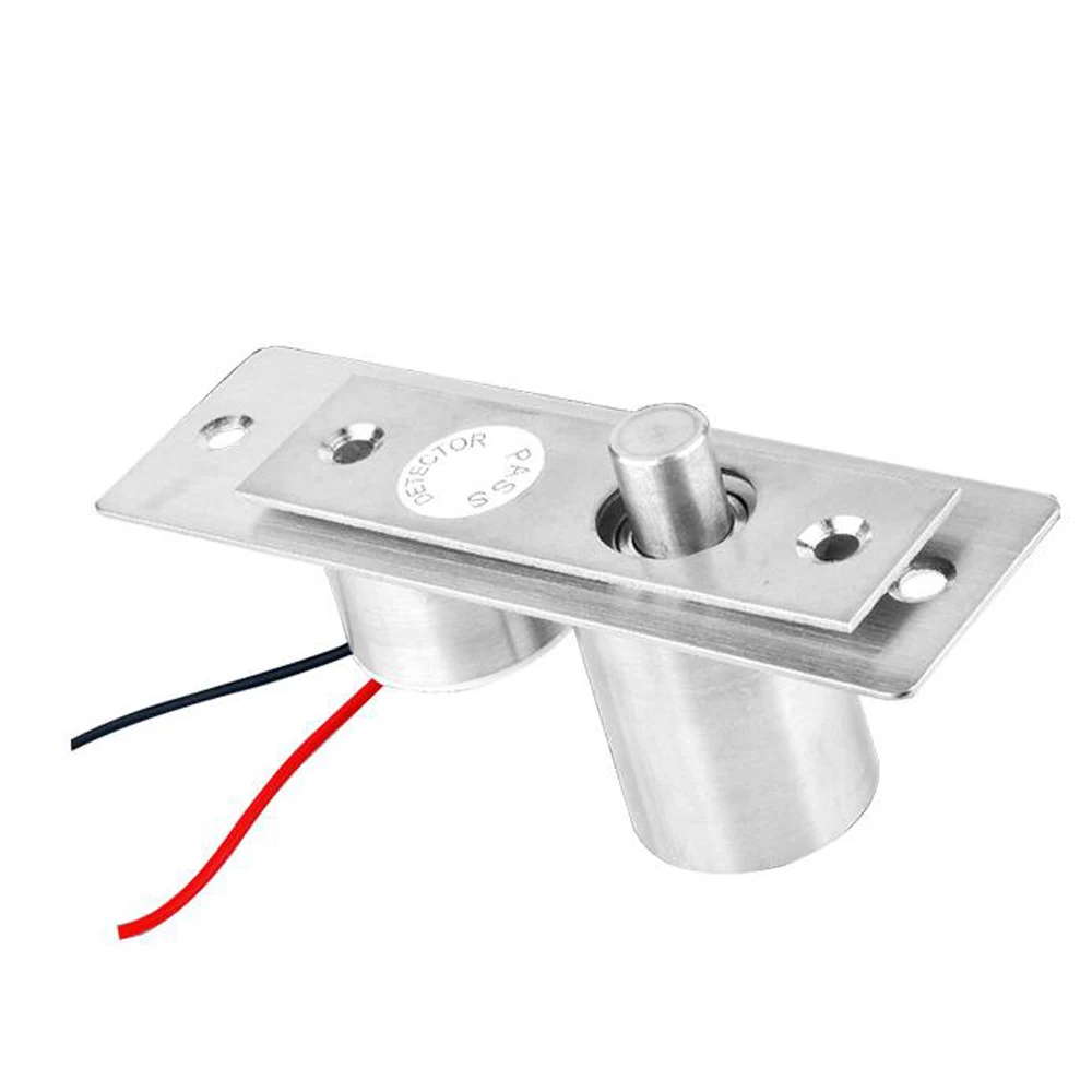 Safe de Aço Fechadura da Porta Fácil de Instalar Fail Inoxidável Mini Elétrica Parafuso Bloqueio Solenóide 5 Fios Feedback dc 12 v