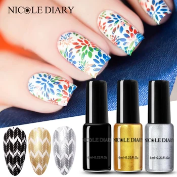 

NICOLE DIARY Nail Art Stamping Polish Colorful varnish Nail Art Plate Printing Polish Varnish varnish Nail Art Decoratio
