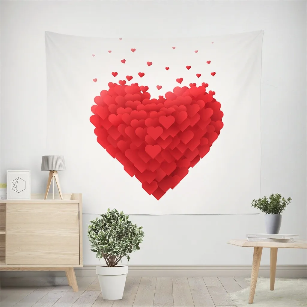 

Valentine's Day Gifts LOVE Tapestry Hanging Cloth Wall Painting Home Decorative Tarot Card Tapestry Wall Hanging Astrology 11