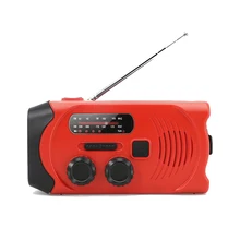 Аварийный SOS сигнал Погоды Радио рукоятка солнечной энергии светодиодный фонарик Открытый инструмент