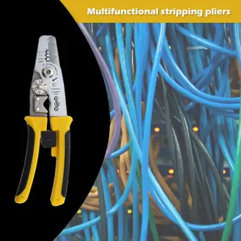 

Multifunctional Wire Stripper Alloy Steel Overall Heat Treatment Sharp Edge Peeling Pliers Cable Cutter Scissors Clamp Tools