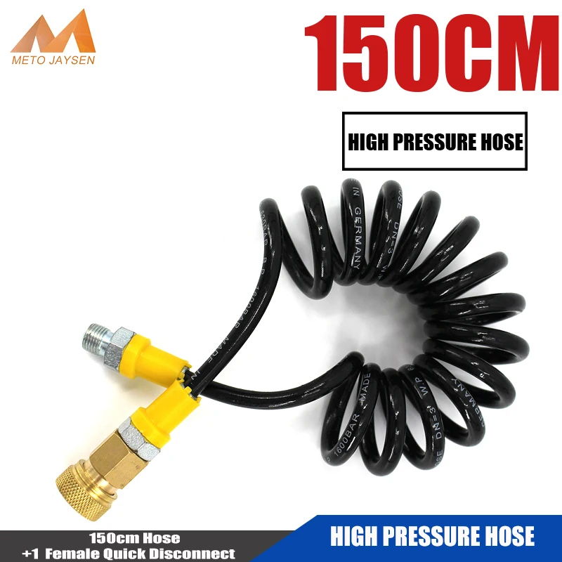 Air-Hose Airforce Pneumatics PCP High-Pressure M10x1 Male Thread Nylon Long 150cm Air-Filling-Pump