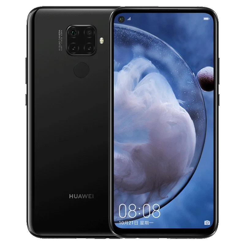 6,26 дюймов HUAWEI Nova 5z мобильный телефон Kirin 810 Восьмиядерный отпечаток пальца ID Поддержка Google play