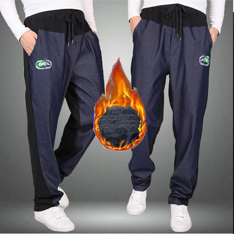 Warm winter pants men Joggers pants Hip Hop pants men clothes Streetwear men's trousers large size XXXL 4XL 5XL 6XL 7XL 8XL