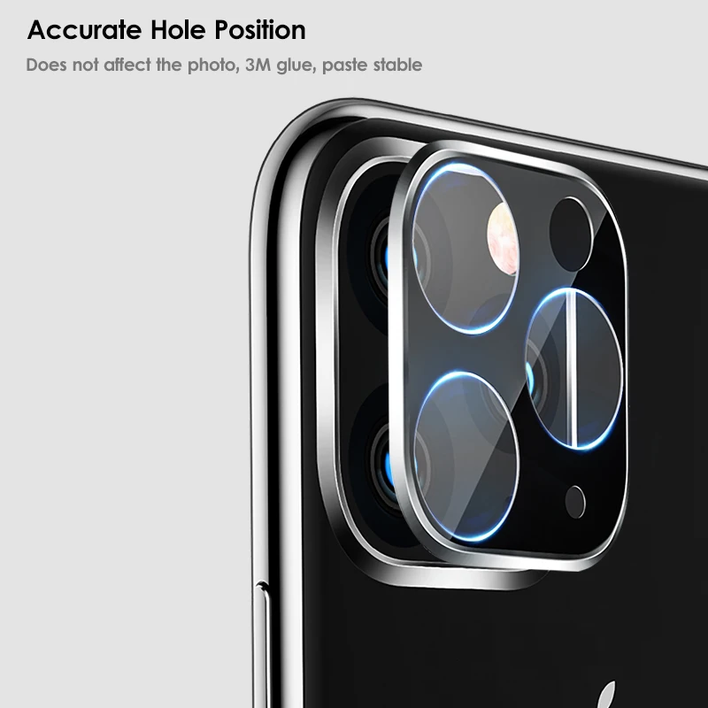 Роскошная Защитная пленка для объектива камеры для iPhone 11 Pro, Pro Max, пленка для камеры из закаленного стекла для Apple iPhone 11, металлическая задняя камера для объектива