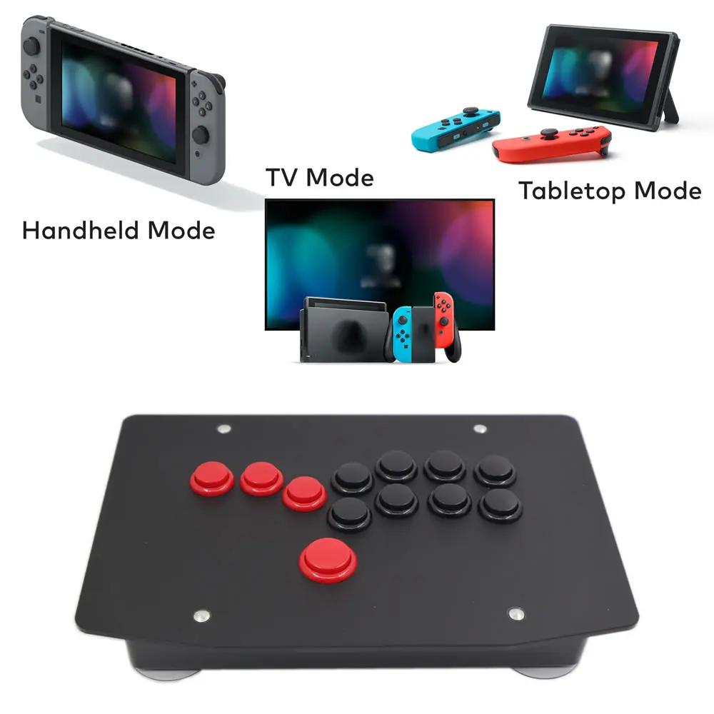 

RAC-J500B-NS All Buttons HITBOX Style Arcade Joystick Fight Stick Game Controller For Nintendo Switch Plug & Play