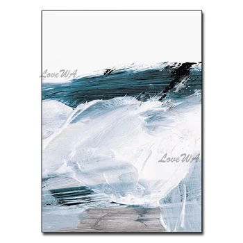 

Black And White Abstract New Design Hand Oil Painting Modern Wall Decor Unframed Acrylic Art Image Artwork Pieces For Bedroom