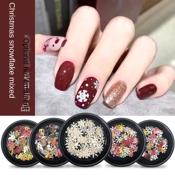 

Ultra-thin Big Snowflake Nail Christmas Snowflake Wood Pulp Piece Nail Art Ornaments DIY Nail Art Decorations Nail Accessories