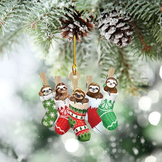 Christmas Ornaments DIY Xmas Gift Santa Claus Xmas Tree Pendant Hanging Decorations 2024 Happy NewYear For Home Noel Natal 4