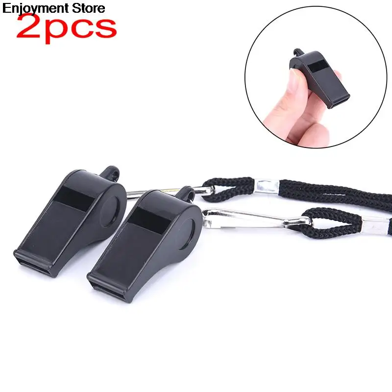 2Pcs Professional Whistle Sports Football Basketball Referee Training Whistle Outdoor Survival With Lanyard hot sale