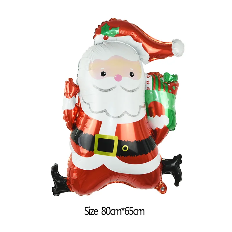 Рождественский запас фольги Воздушные шары Санта Клаус фольги Воздушные шары Подарочная коробка Globos рождественские шарики с колокольчиками рождественские украшения Xmas орнамент - Цвет: B12