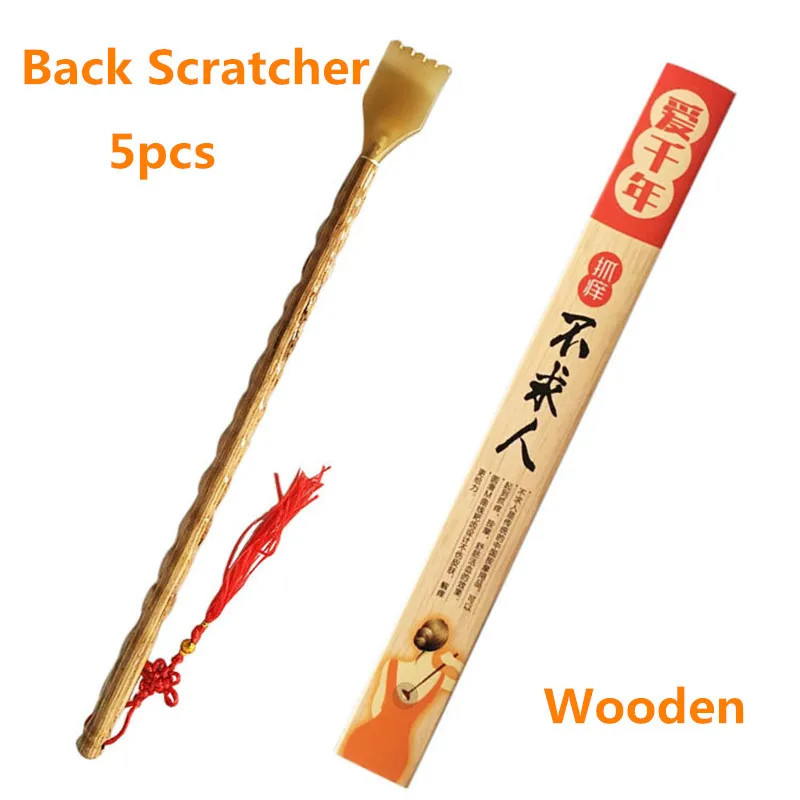 

New style Back Scratcher Wood Handle Bamboo Scratching Massager Wooden Hackle Itch Tool for Itching Relief Dropshipping