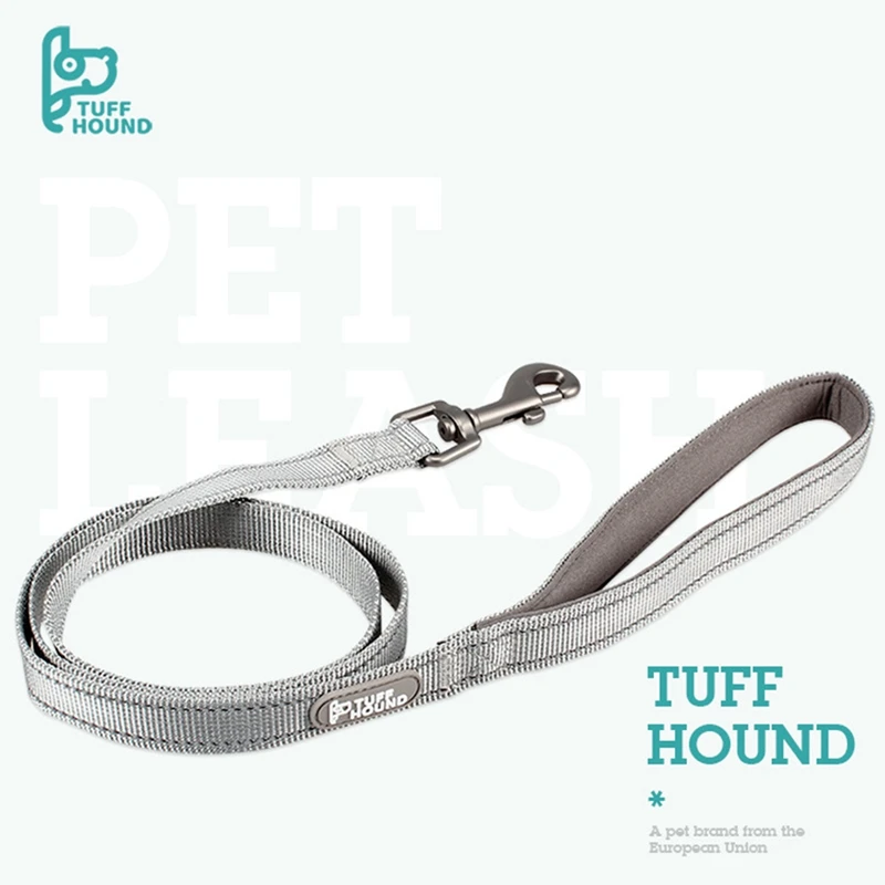Tuff Hound высокопрочный поводок для домашних животных модная прочная собачья цепь светоотражающий материал нейлоновая веревка гиена