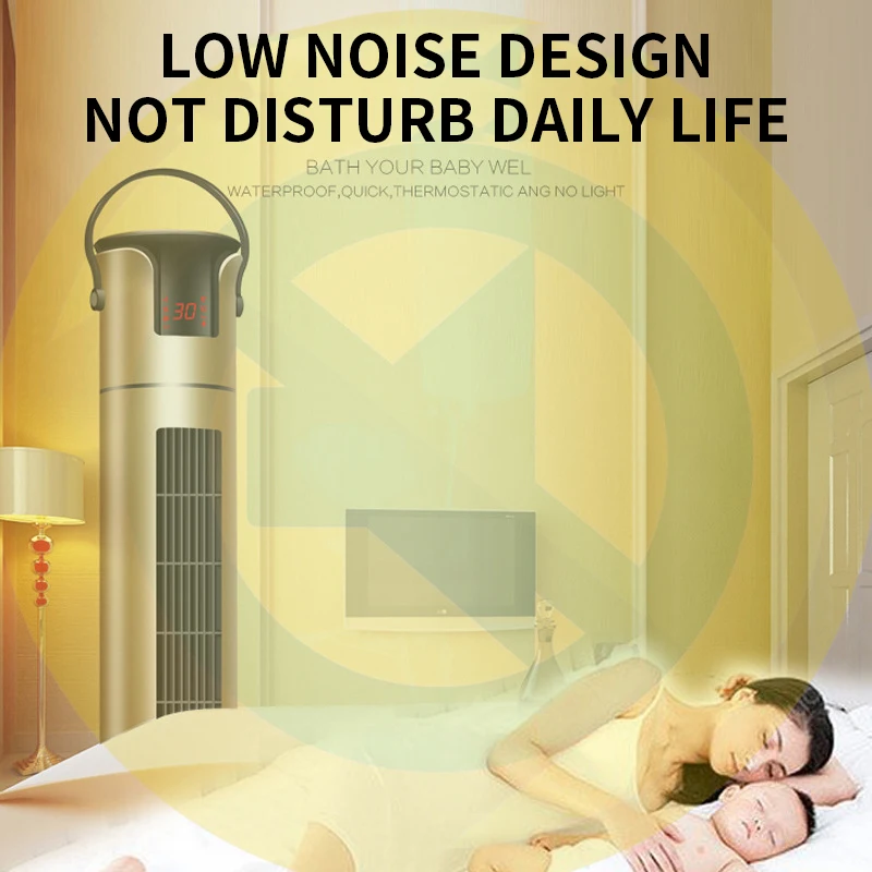 Heater Household remote control electric heating power saving heater Waterproof tower electric heater heating fan Small