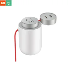 Xiaomi Mijia 100W портативный автомобильный преобразователь мощности DC 12V в AC 220V с 5 V/2.4A двумя портами usb Автомобильное зарядное устройство для водителя