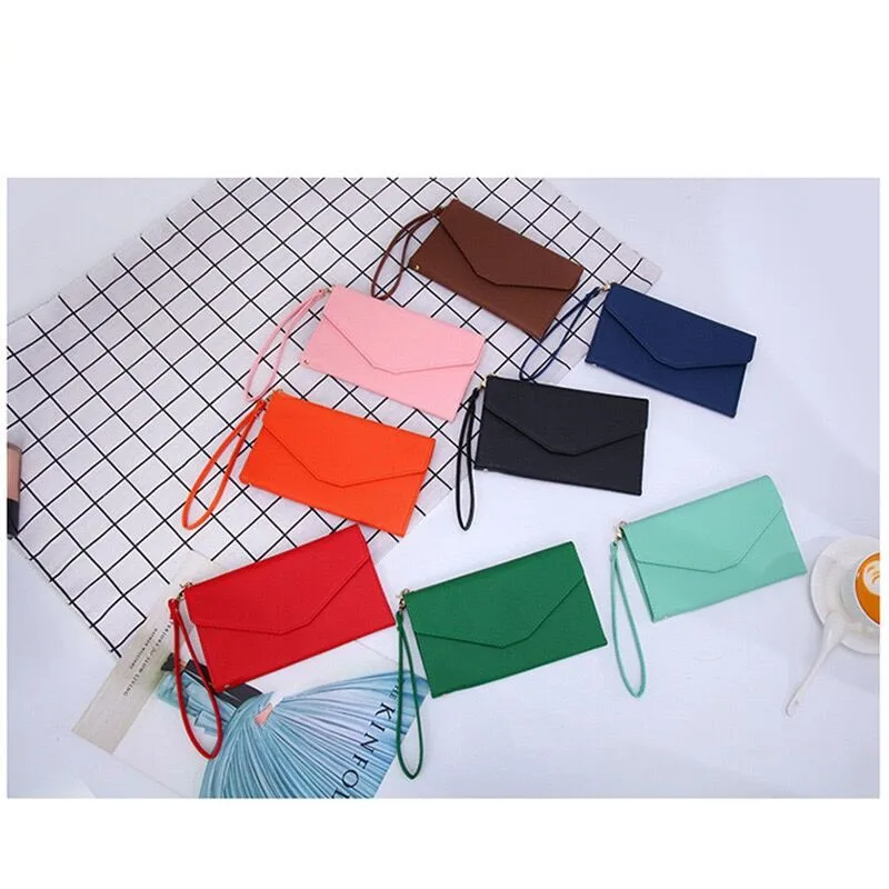

Ladies Multi-functional Anti Theft Long Wallet RFID Purse Credit Card Holder Organizer Passport Case Fashion Zipper Wrist Clutch