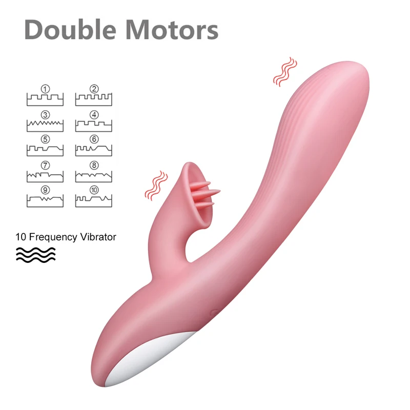 10 Speed Rabbit vibrator for women Double Motor G-Spot Vibrator USB Charging Dildo Vibe Clit Stimulator Sex Toy for Adults Women