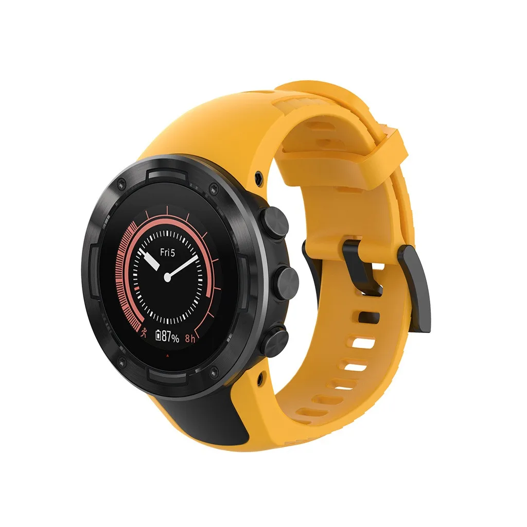 Ouhaobin ремешок для часов Suunto 5 мягкий силиконовый замены наручный умный браслет