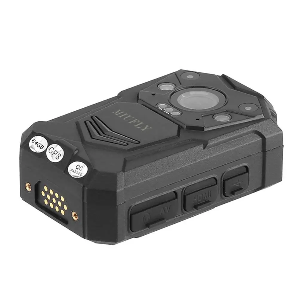 MIUFLY 1296P HD для полицейских Камера для правоохранительных органов с 2-дюймовым Дисплей, Ночное видение, встроенный 128 gb Оперативная память и gps
