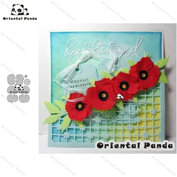 

New Dies For 2020 Spring Poppy Metal Cutting Dies diy Dies photo album cutting dies Scrapbooking Stencil Die Cuts Card Making