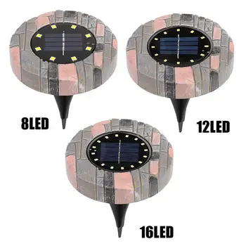 

8/12/16LED Eco-Friendly Durable Buried Light Disk Lights Ground Lamp Waterproof Outdoor Lawn Patio Street Garden Decking Gutter
